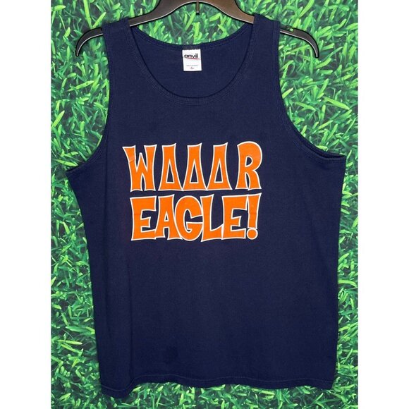 Auburn Tigers AU War Eagle Delta Delta Delta Sorority Blue Men’s Large Tank Top - Picture 1 of 3